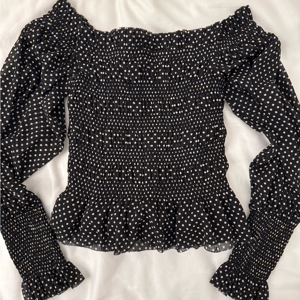 All saints polka dot top